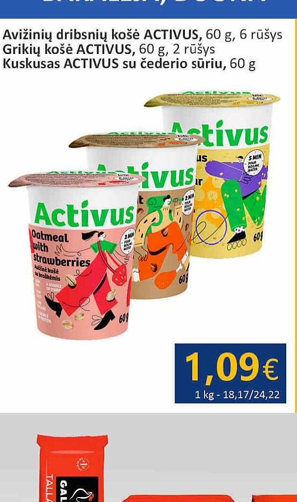 Grikių košė ACTIVUS, 60 g