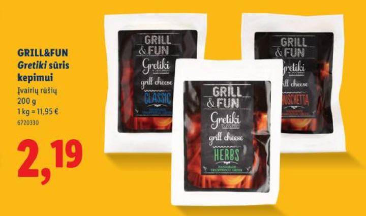 GRILL&FUN Gretiki sūris kepimui, 200 g
