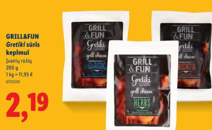 GRILL&FUN Gretiški sūris kepimui, 200 g