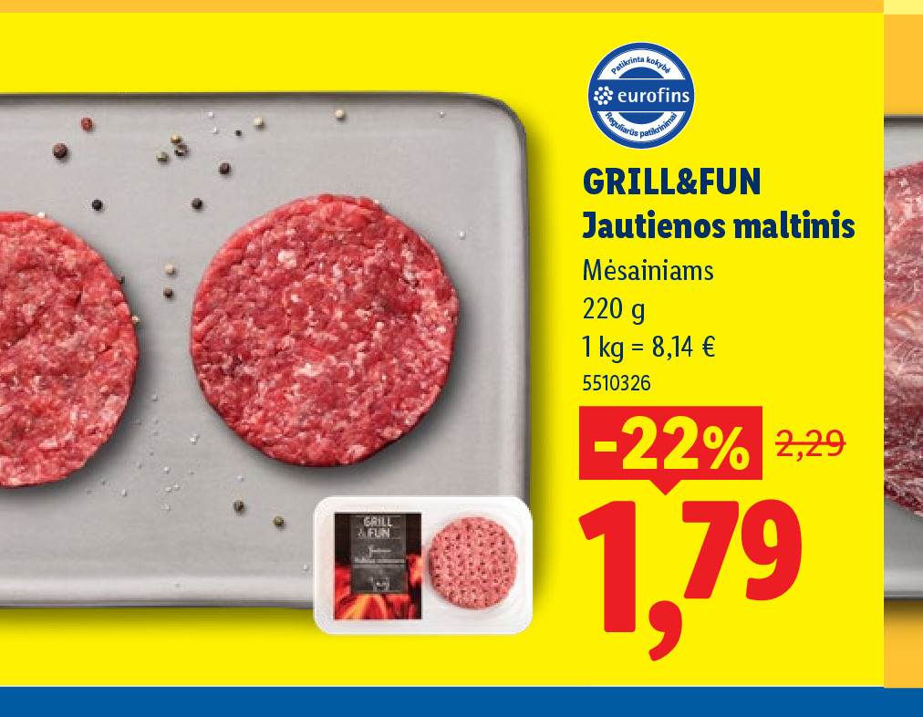 GRILL&FUN Jautienos maltinis, 220 g
