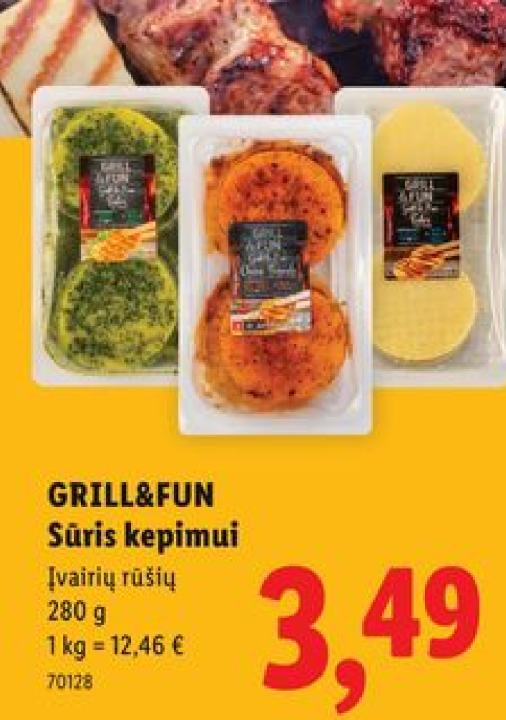 GRILL&FUN Sūris kepimui, 280 g