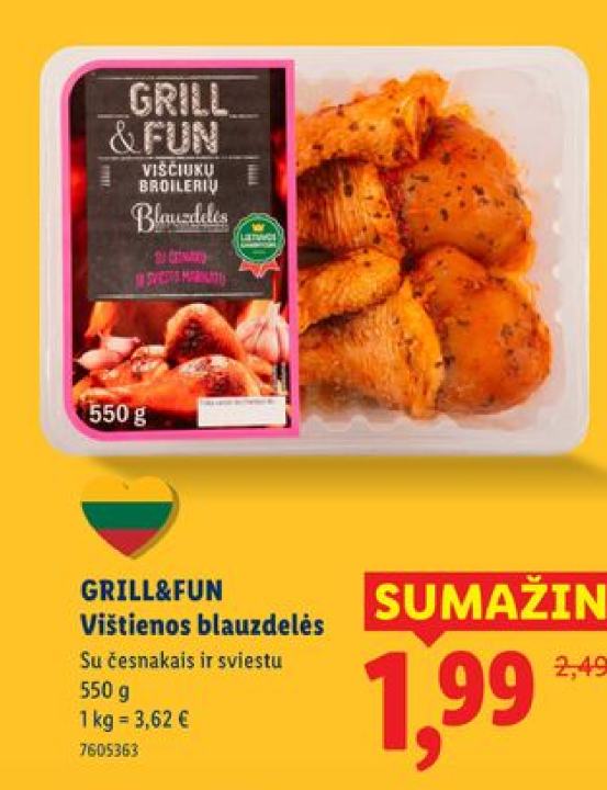 GRILL&FUN Vištienos blauzdelės, 550 g