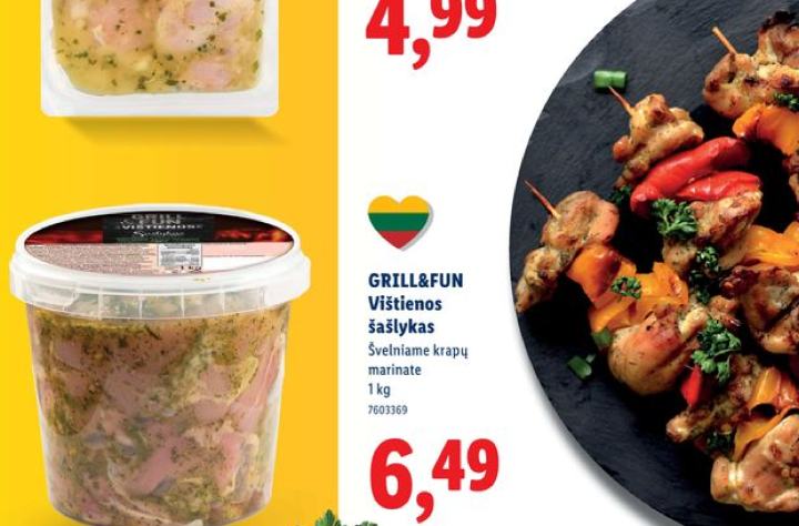 GRILL&FUN Vištienos šašlykas, 1 kg