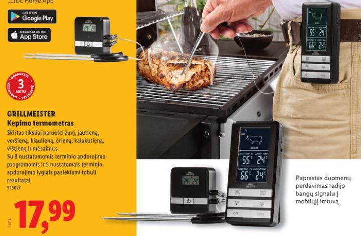 GRILLMEISTER Kepimo termometras, 1 vnt