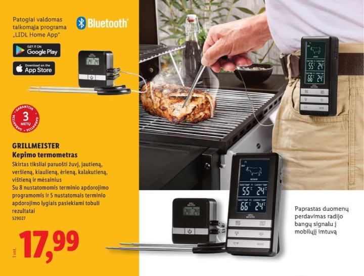 GRILLMEISTER Kepimo termometras