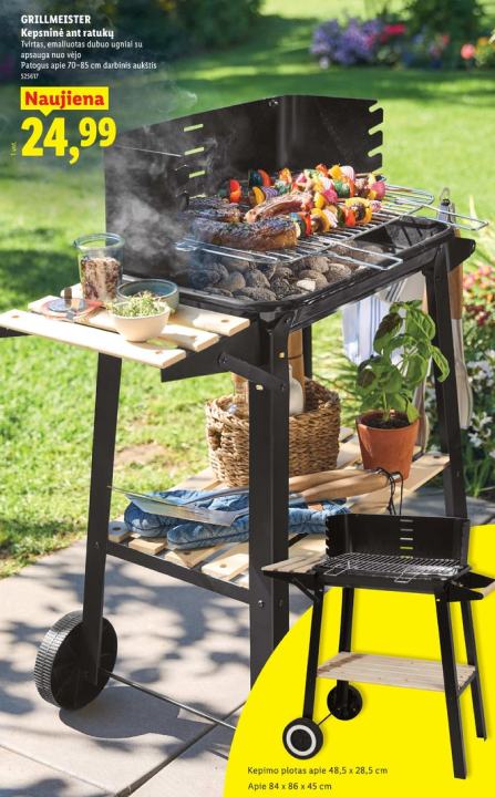 GRILLMEISTER Kepsininė ant ratukų