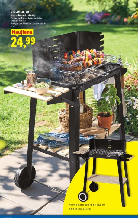 GRILLMEISTER Kepsninė ant ratukų