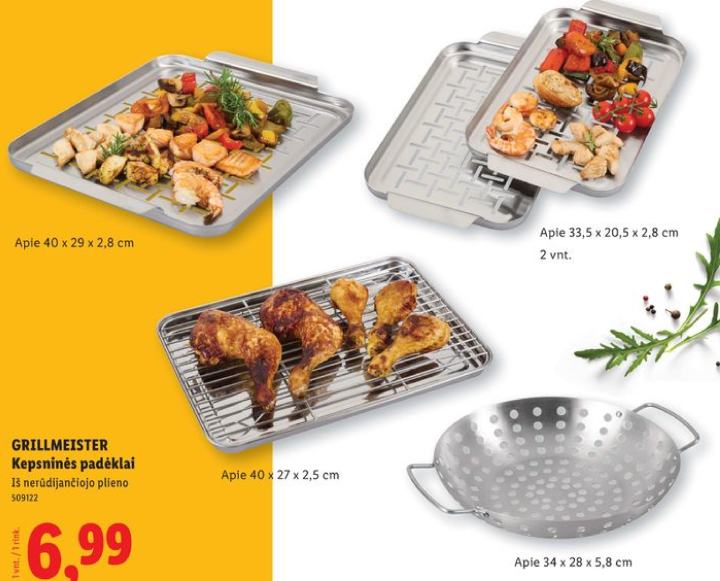 GRILLMEISTER Kepsninės padėklai, 1 vnt