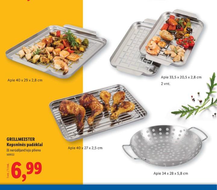 GRILLMEISTER Kepsninės padėklai