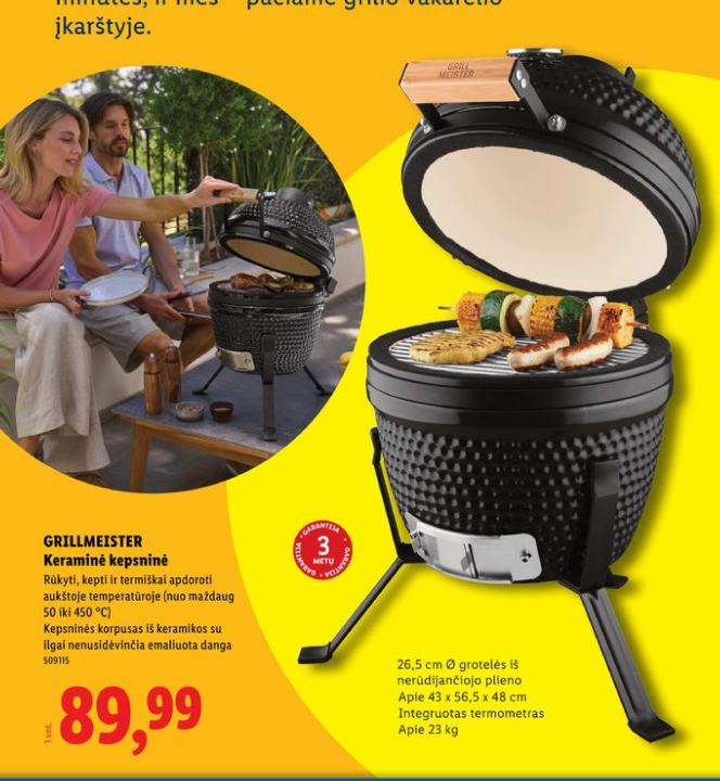 GRILLMEISTER Keraminė kepsninė, 26.5 cm