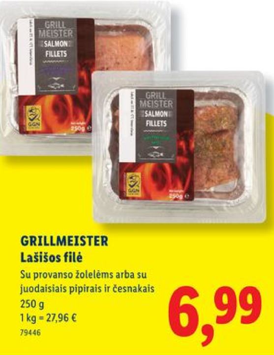 GRILLMEISTER Lašišos filė, 250 g
