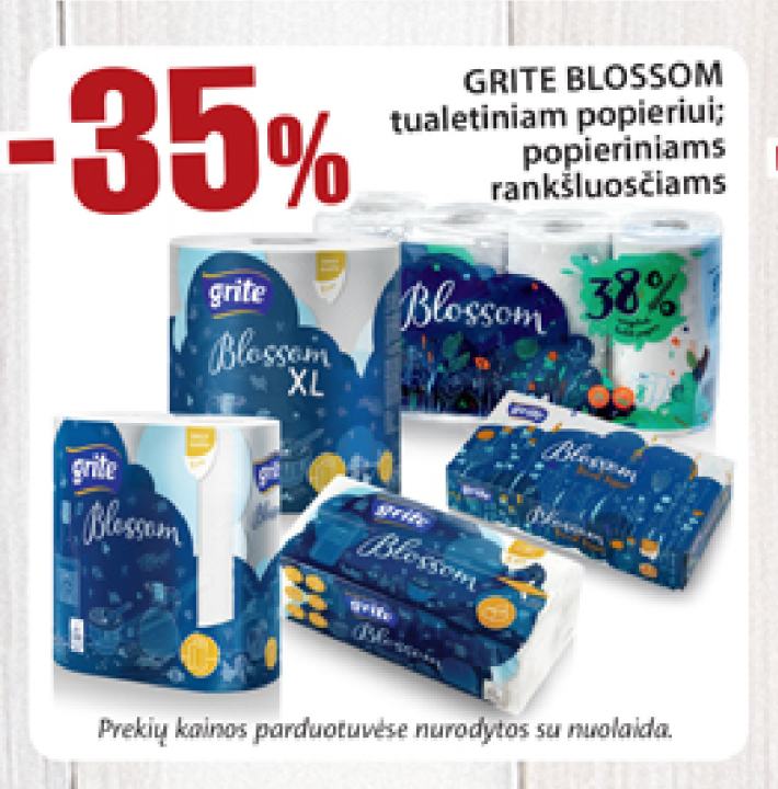 GRITE BLOSSOM tualetiniam popieriui; popieriniams rankšluosčiams
