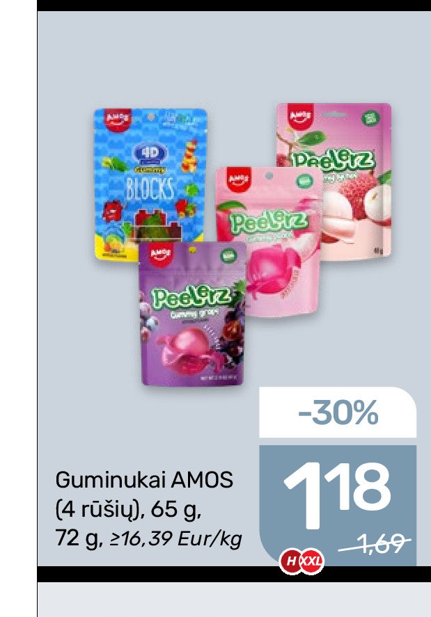 Guminukai AMOS, 65 g