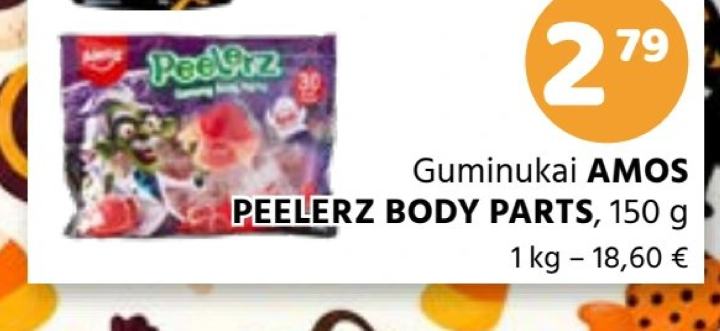 Guminukai AMOS PEELERZ BODY PARTS, 150 g