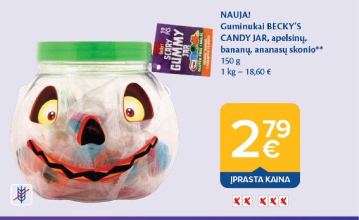 Guminukai BECKY'S CANDY JAR, 150 g