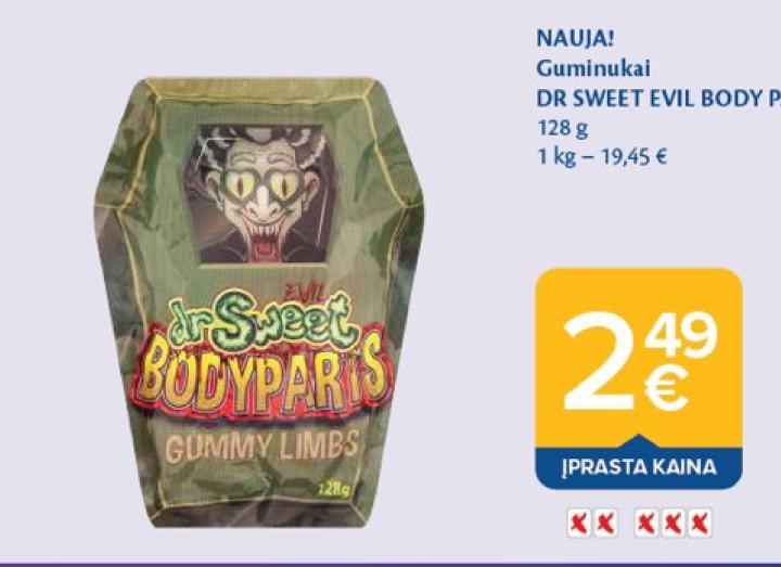Guminukai DR SWEET EVIL BODY PARTS, 128 g