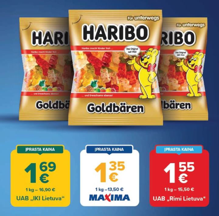 Guminukai HARIBO GOLDBEARS, 100 g