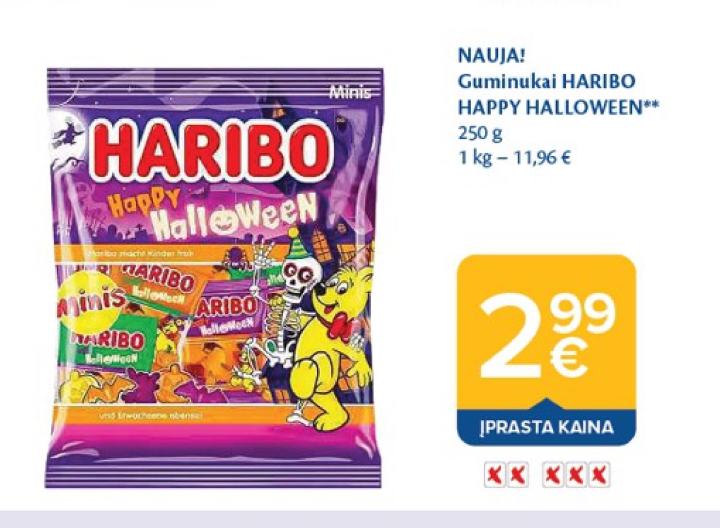 Guminukai HARIBO HAPPY HALLOWEEN, 250 g