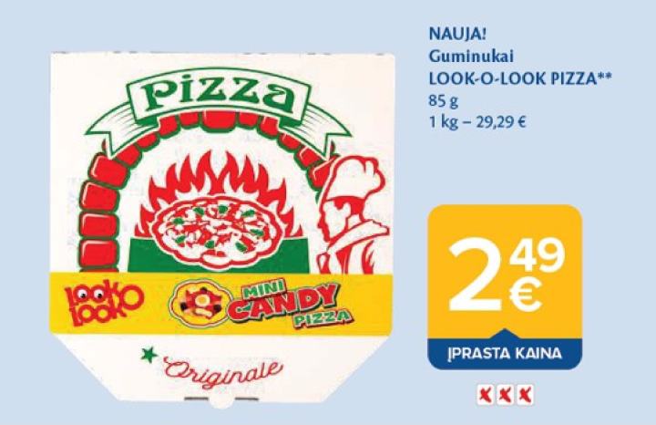 Guminukai LOOK-O-LOOK PIZZA, 85 g