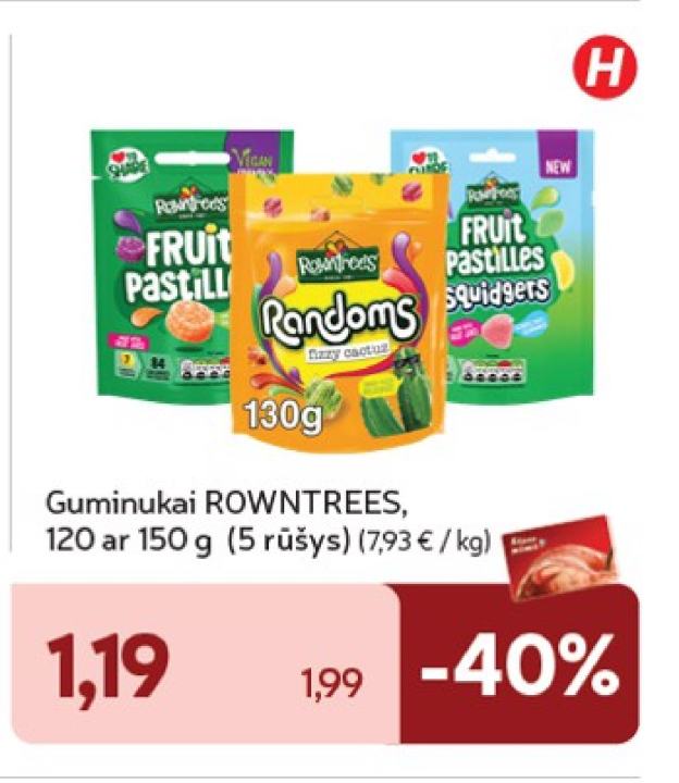 Guminukai ROWNTREES, 150 g