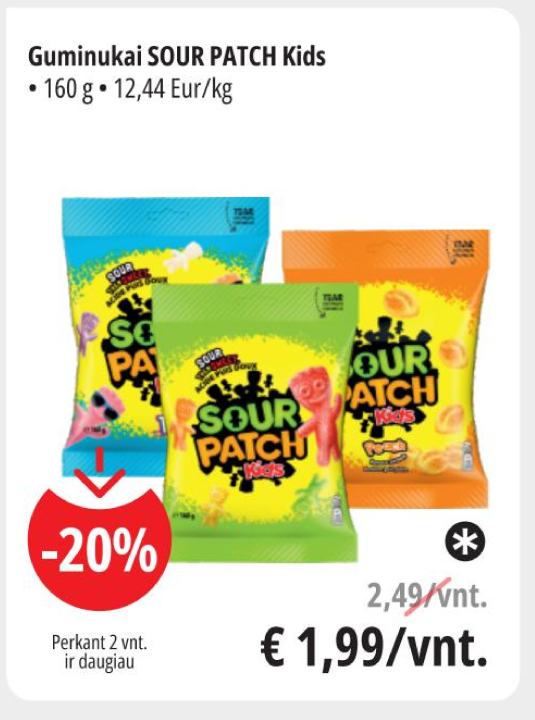 Guminukai SOUR PATCH Kids, 160 g