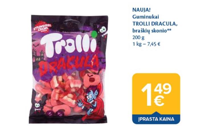 Guminukai TROLLI DRACULA, 200 g