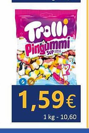 Guminukai TROLLI Pingummi, 75 g - 200 g