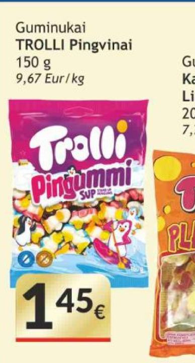 Guminukai TROLLI Pingvinai, 150 g
