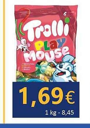 Guminukai TROLLI Playmouse, 75 g - 200 g