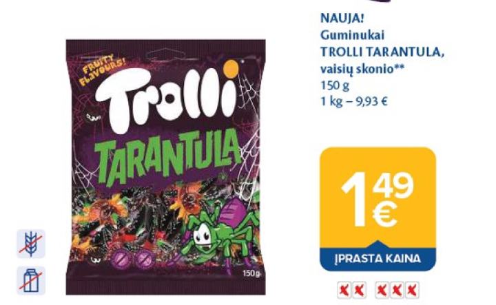 Guminukai TROLLI TARANTULA, 150 g