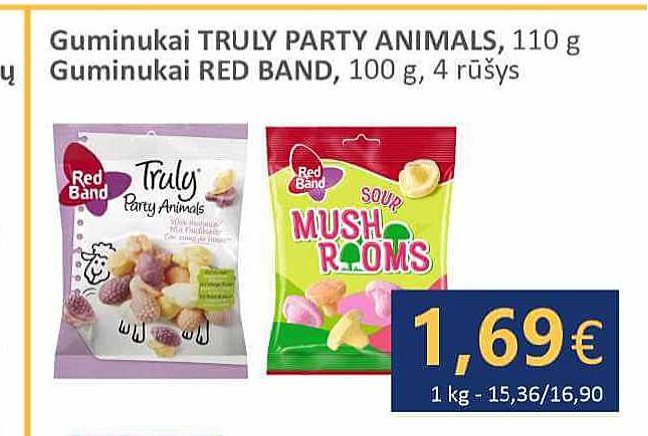 Guminukai TRULY PARTY ANIMALS, 110 g