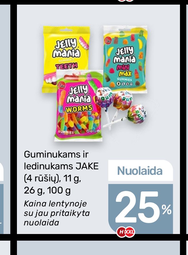 Guminukams ir ledinukams JAKE, 11 g
