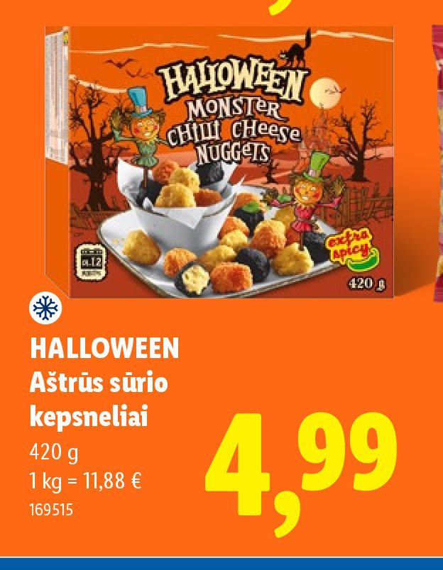 HALLOWEEN Aštrūs sūrio kepsneliai, 420 g