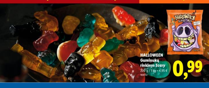 HALLOWEEN Guminukų rinkinys Scary, 200 g