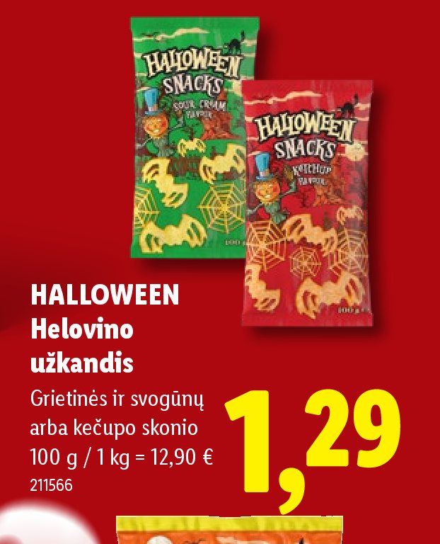 HALLOWEEN Helovino užkandis, 100 g