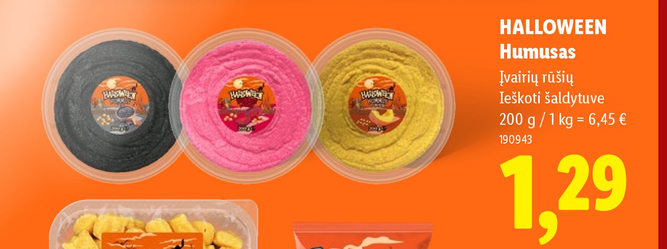 HALLOWEEN Humusas, 200 g
