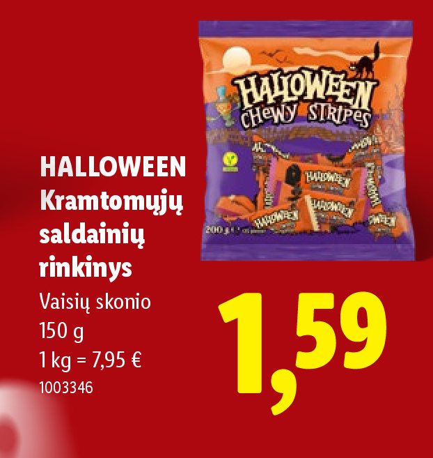 HALLOWEEN Kramtomųjų saldainių rinkinys, 150 g