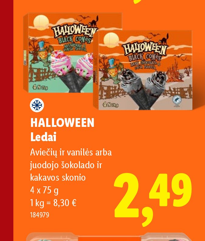 HALLOWEEN Ledai, 4 x 75 g