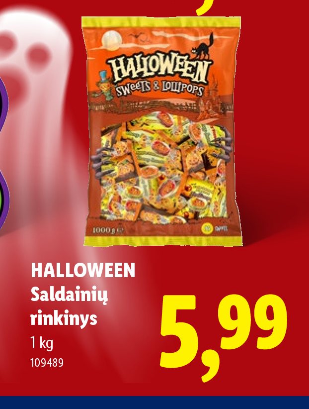 HALLOWEEN Saldainių rinkinys, 1 kg