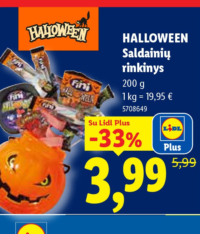 HALLOWEEN Saldainių rinkinys, 200 g