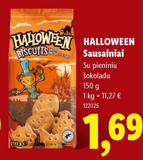 HALLOWEEN Sausainiai, 150 g