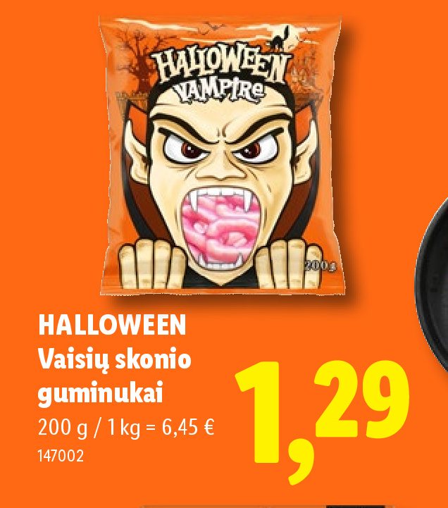 HALLOWEEN Vaisių skonio guminukai, 200 g