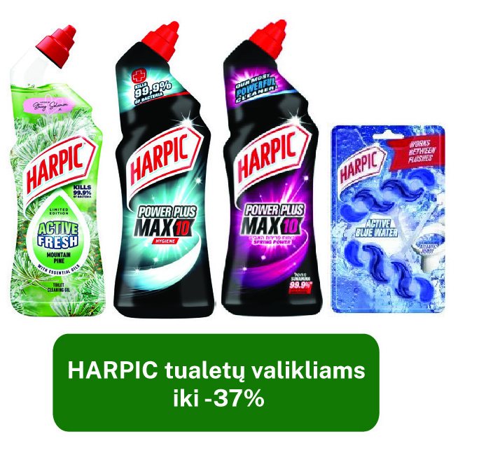 HARPIC tualetų valikliams