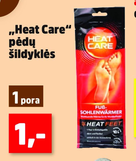 „Heat Care“ pėdų šildyklės, 1 pora