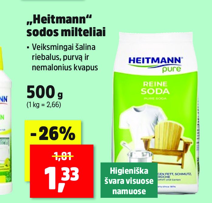 „Heitmann“ sodos milteliai, 500 g