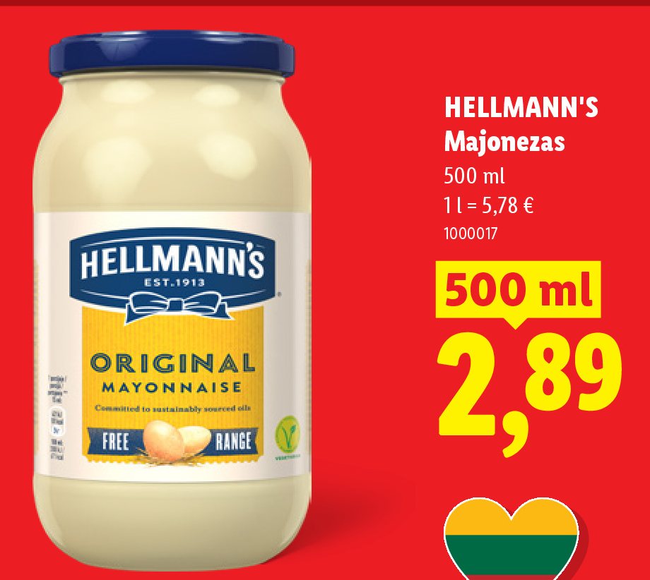 HELLMANN'S Majonezas, 500 ml