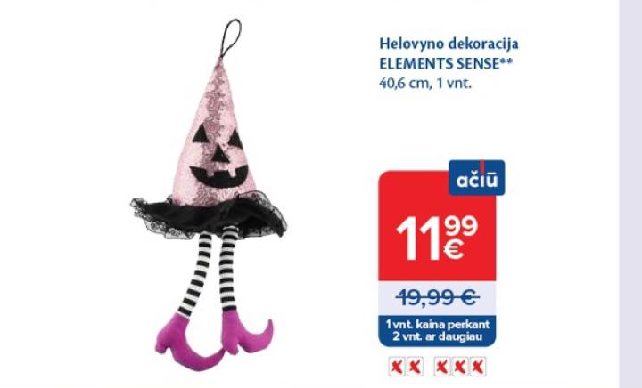 Helovyno dekoracija ELEMENTS SENSE, 40.6 cm