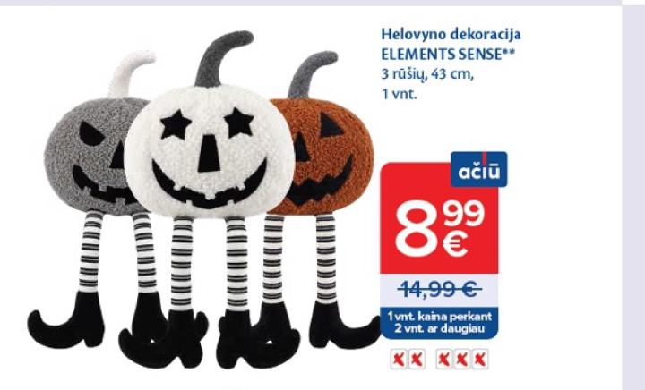 Helovyno dekoracija ELEMENTS SENSE, 43 cm