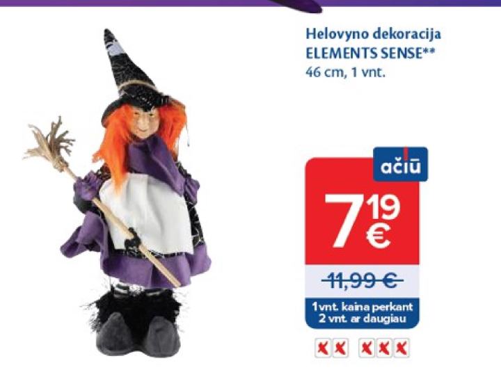 Helovyno dekoracija ELEMENTS SENSE, 46 cm