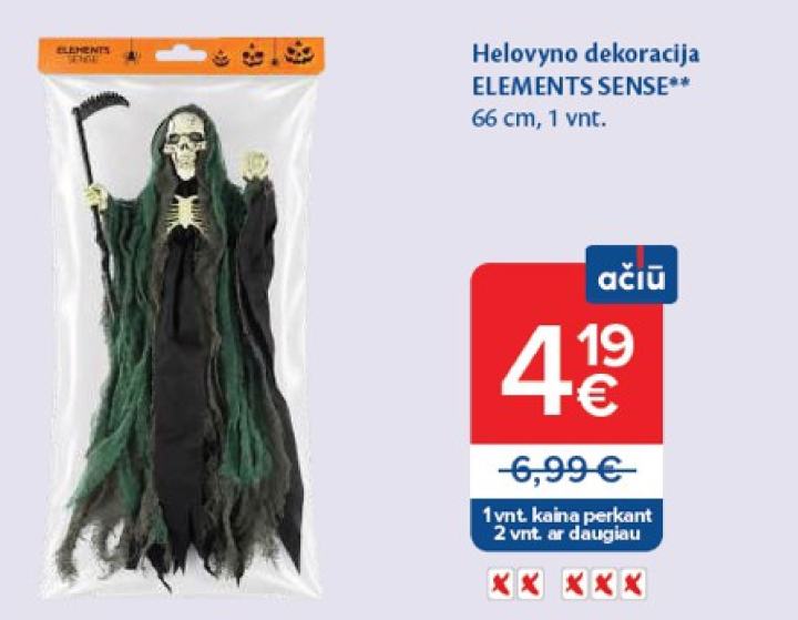 Helovyno dekoracija ELEMENTS SENSE, 66 cm